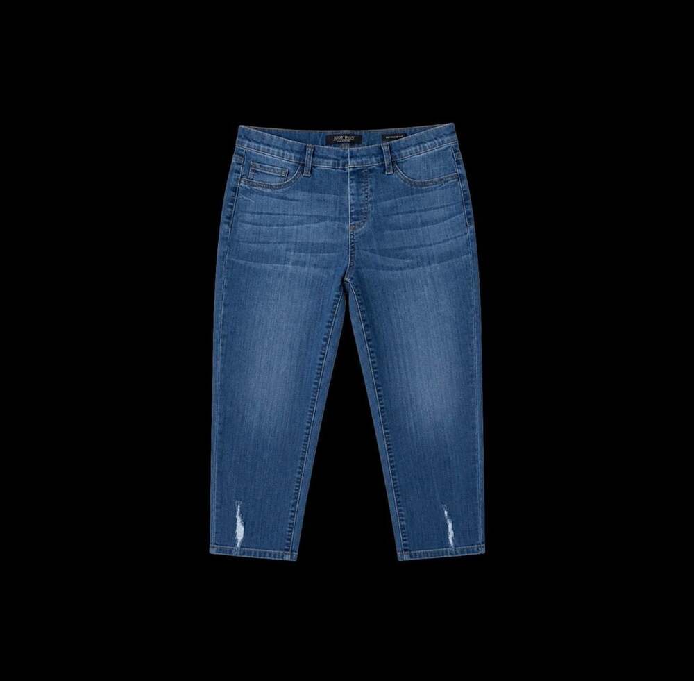 Judy Blue Mid Rise Distressed Straight Fit Jeggings Womens JB88369DK Size 1/25